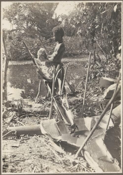 [Papuans making sago, Papua New Guinea, 2] [picture]