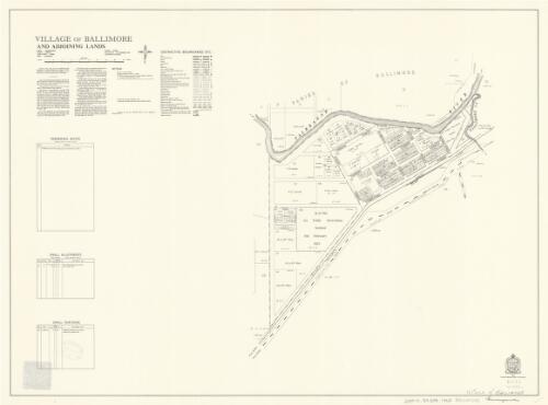 Village of Ballimore and adjoining land [cartographic material] : Parish - Murrungundie, County - Lincoln, Land District - Dubbo, Shire - Talbragar / printed & published by Dept. of Lands Sydney
