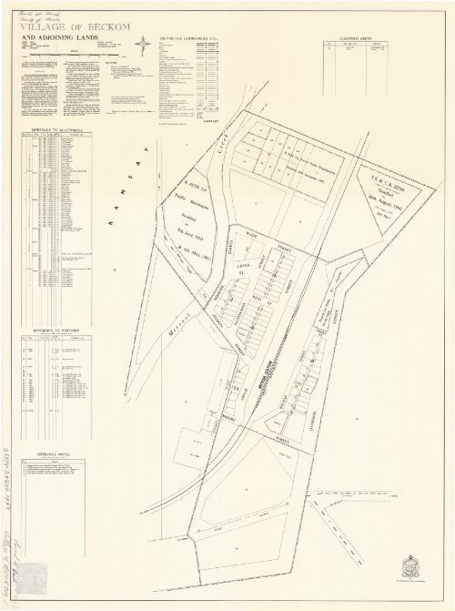 Village of Beckom and adjoining lands [cartographic material] : Parish - Ariah, County - Bourke, Land District - Temora Central, Shire - Coolamon / printed & published by Dept. of Lands Sydney