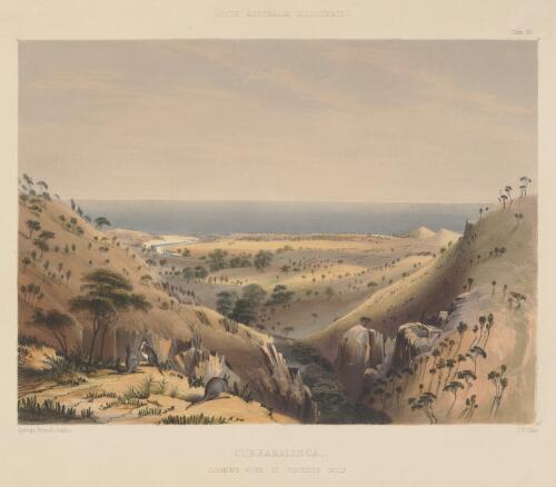 Currakalinga looking over St Vincents Gulf, South Australia, 1847 / George French Angas; J.W. Giles