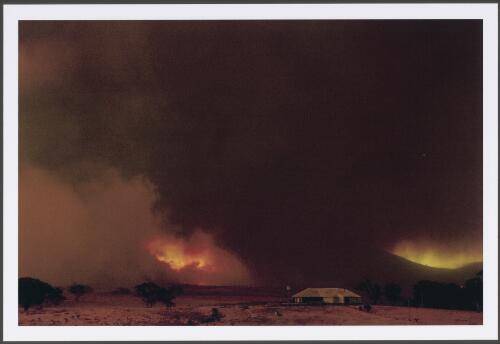 Conflagration in the cypress pine woodlands on Mount Tennent, [18 January 2003] [picture] / Jeff Cutting