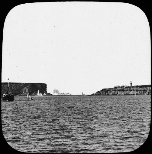 [View of Sydney Heads, taken from the SS Ophir? May 1901] [transparency]