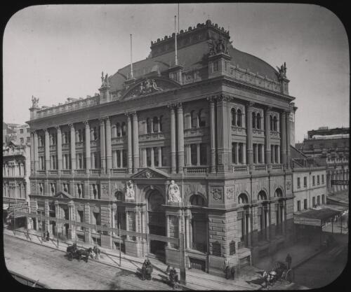 Australian Joint-Stock Bank, George Street, Sydney, ca.1892 [transparency] / Fred Hardie