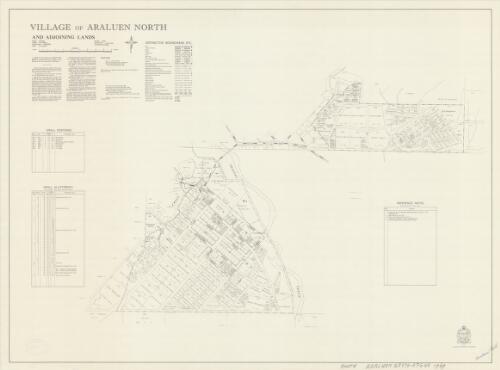Village of Araluen North and adjoining lands [cartographic material] : Parish - Araluen, County -  St. Vincent, Land District - Braidwood, Shire - Tallaganda : within Division - Eastern, N.S.W