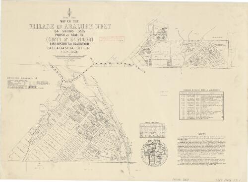Map of the village of Araluen West and suburban lands, Parish of Araluen, County of St. Vincent : Land District of Braidwood, Tallaganda Shire N.S.W., 1930 / compiled, drawn and printed at the Department of Lands, Sydney N.S.W