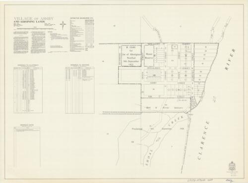 Village of Ashby and adjoining lands : Parish - Ashby, County -  Clarence, Land District - Grafton, Shire - Maclean / Central Mapping Authority, Department of Lands, New South Wales