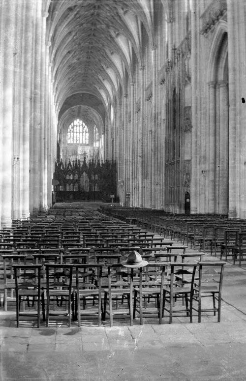 The nave, Winchester Cathedral, United Kingdom [picture] / Rex Nan Kivell
