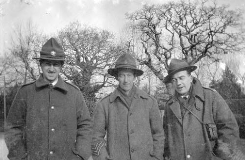 Three New Zealand WW1 soldiers, Mills, Day and Brewer [picture] / Rex Nan Kivell