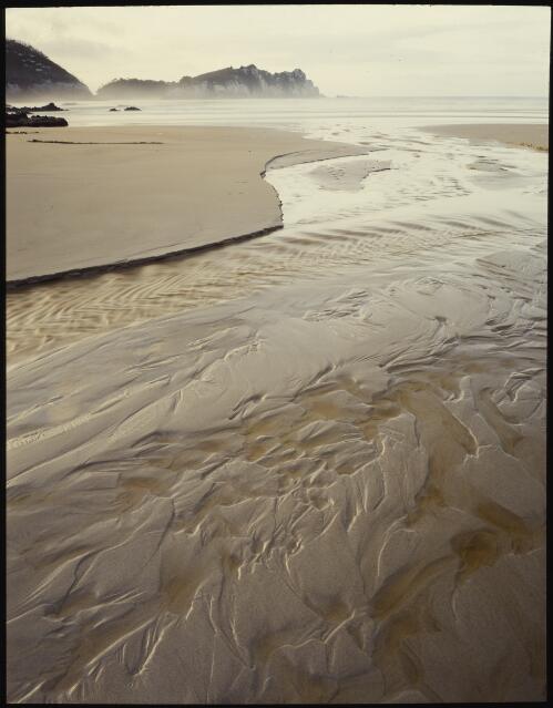 Sand patterns at Ketchem Bay, southwest Tasmania, 1988, 2 [transparency] / Peter Dombrovskis