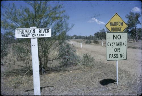 Thomson River West Channel, Queensland, ca. 1966 [transparency] / Les McKay