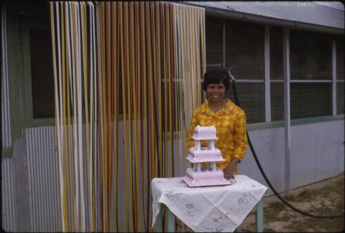 Nurse Eileen Butler, Birdsville, Queensland, ca. 1968 [transparency] / Les McKay