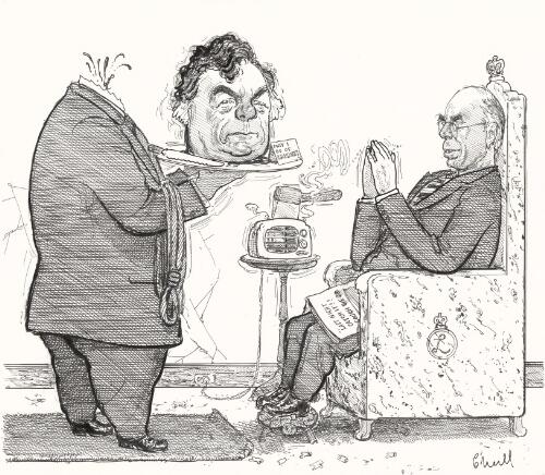 [Brian Johns is presenting his own head on a platter to Prime Minister John Howard] 1997 [picture] / O'Neill