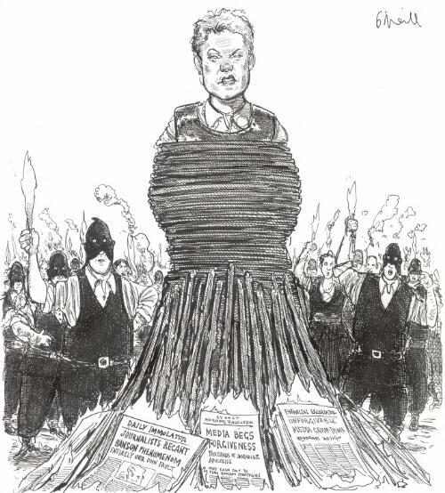 [Pauline Hanson about to be burnt at the stake, November 1998] [picture] / O'Neill