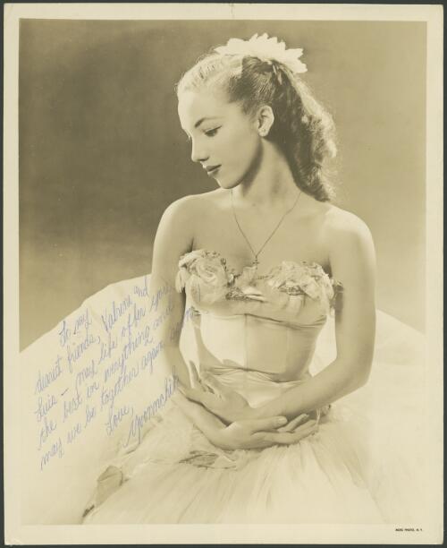 Yvonne Chouteau, Ballet Russe de Monte Carlo, c. 1948-1949 [picture]
