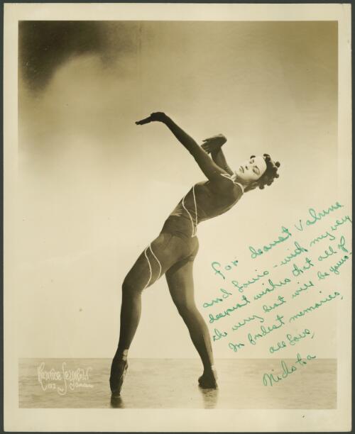 Bernice Rehner (Nichska = nickname),  Ballet Russe de Monte Carlo, 1948-1949 [picture] / Maurice Seymour, Chicago
