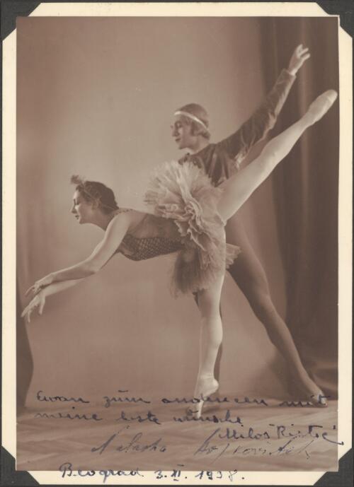 Portrait of Milos Ristic and Natasha Bojkovich, 1938, 2 [picture]