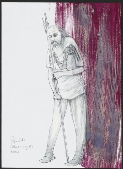 [Costume design for Wotan in Götterdämmerung, in the State Opera of South Australia production of Der Ring des Nibelungen, Adelaide, 2004] [picture] / Stephen Curtis