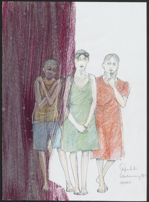 [Costume designs for the children in Götterdämmerung, in the State Opera of South Australia production of Der Ring des Nibelungen, Adelaide, 2004] [picture] / Stephen Curtis