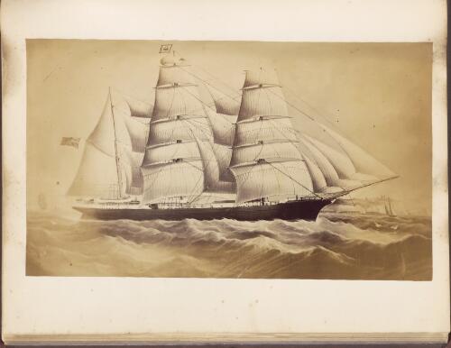 [Photograph of a painting of a sailing ship] [picture]