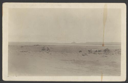 Island Lagoon, salt (not water), 100 m. on the route, [South Australia ?, 1914] [picture]