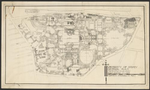 University of Sydney, general plan, 1920, [1] [cartographic material] / Walter Burley Griffin