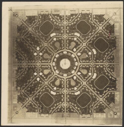 Competitive quarter section site plan, City Club of Chicago [picture] / Walter Burley Griffin
