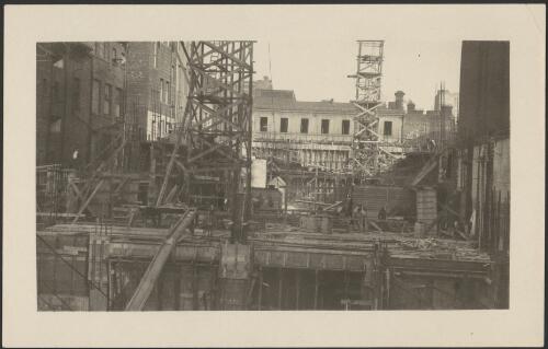 Exterior construction of Capitol Theatre, Swanston Street, Melbourne, [3] [picture]