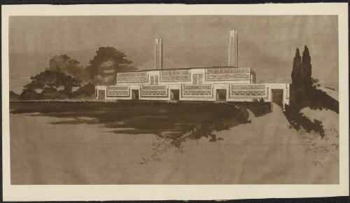 City of Sydney, Refuse Incinerator, [Pyrmont, New South Wales, 2] [picture] / Walter Burley Griffin