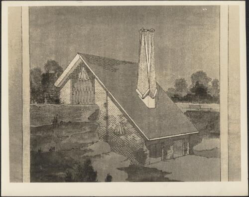 Alternative RIECo. tender design Willoughby Incinerator, 1933, [1] [picture] / [Walter Burley Griffin]
