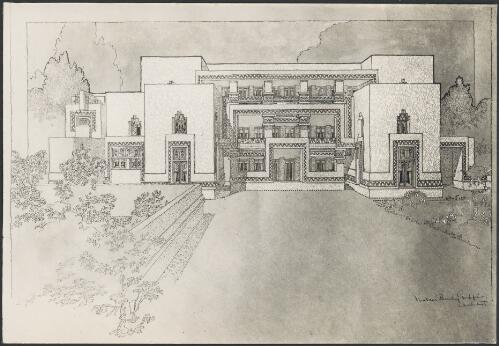 [Raja Tagore Residence, Calcutta, 2] [picture] / Walter Burley Griffin, Architect