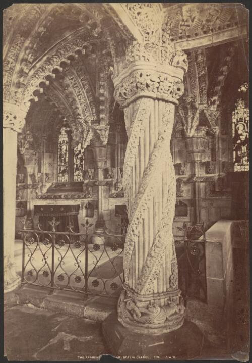 The apprentice pillar, Roslin Chapel, [Scotland] [picture]