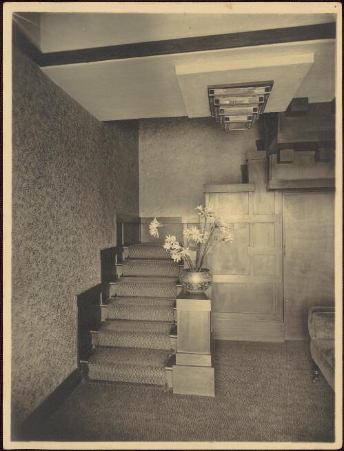 Interior view of staircase, Langi Flats, [Toorak, Melbourne, Victoria] [picture]