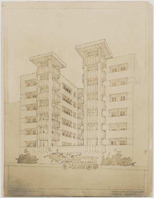 Presentation perspective of residential flats, Phillip St., Sydney [picture]