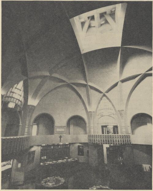 The reinforced concrete dome of the refectory, [University of Melbourne, Victoria] [picture] / [Walter Burley Griffin]