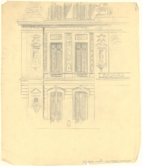 Exterior facade of building [picture] / [Walter Burley Griffin]