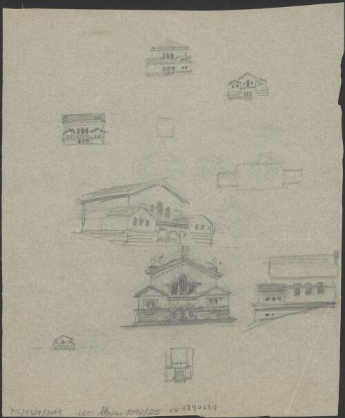 Walter Burley Griffin student drawing, [13] [picture] / [Walter Burley Griffin]