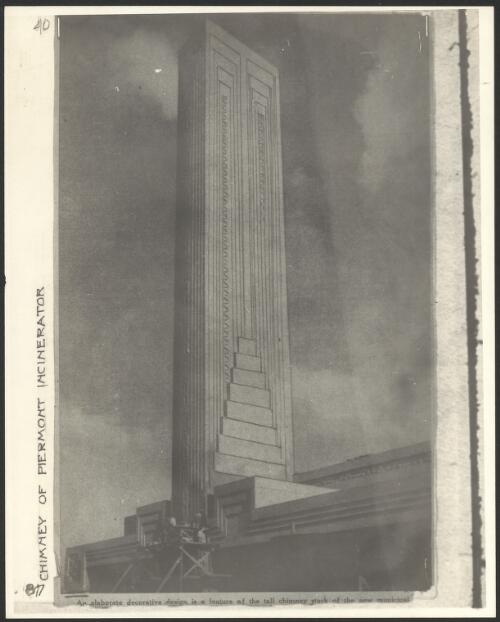 Chimney of Piermont [i.e. Pyrmont] Incinerator [picture]