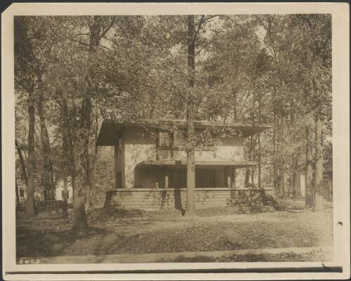 Exterior view of house for Frank N. Olmstead, Walden, Illinois [picture] / Walter Burley Griffin