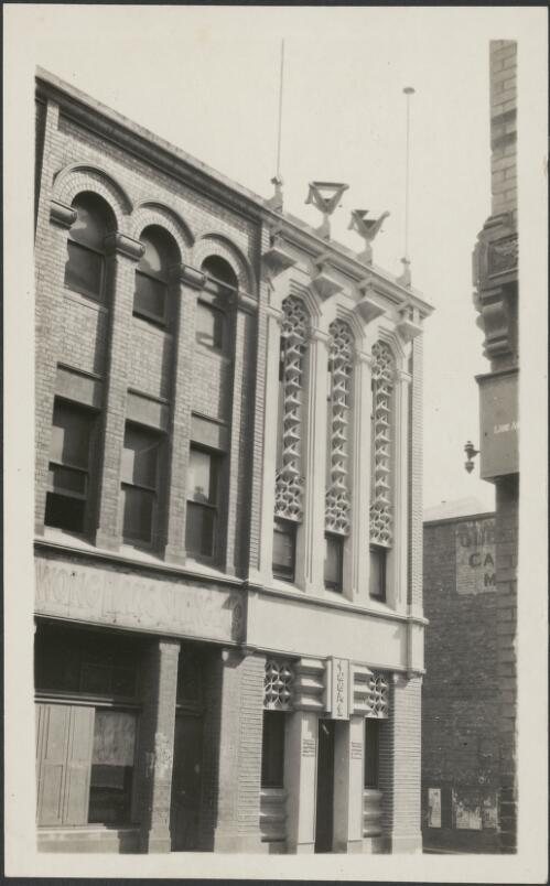 View of exterior facade Kuomintang Club building, Little Bourke Street, Melbourne, Victoria, 1 [picture]