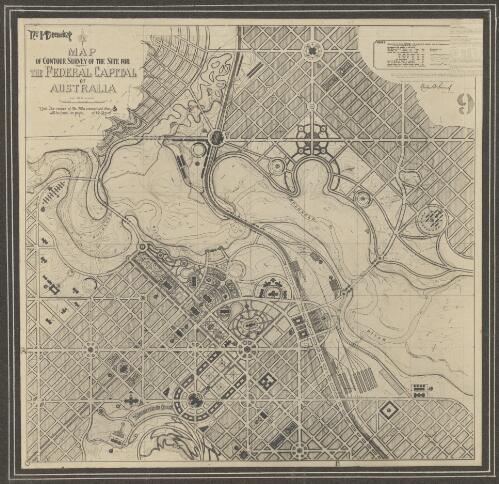 Map of contour survey of the site for the Federal Capital of Australia [cartographic material]