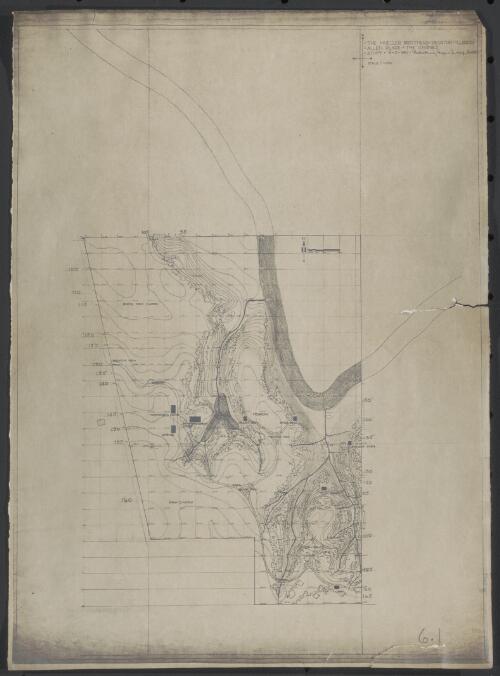 [Site plan], Allen Place, The Ravines, Decatur, Illinois [picture] / Walter Burley Griffin