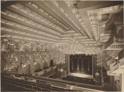 Interior view of the restored auditorium in The Capitol Theatre, Melbourne, Victoria [picture] / [Walter Burley Griffin]