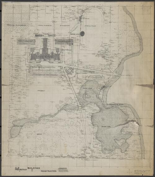 General plan of plantings, Northern Illinois State Normal School [picture] / [Walter Burley Griffin]