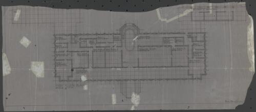 First floor plan of residence for the Prince of Nepal, near Benares [picture] / Walter Burley Griffin