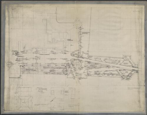 Plan of plantings, portion of terraces, [for Northern Illinois State Normal School campus, at DeKalb, Illinois, 1] [picture] / [Walter Burley Griffin]