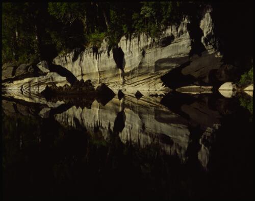Verandah Cliffs, lower Franklin River, Tasmania, 1979, 2 [transparency] / Peter Dombrovskis