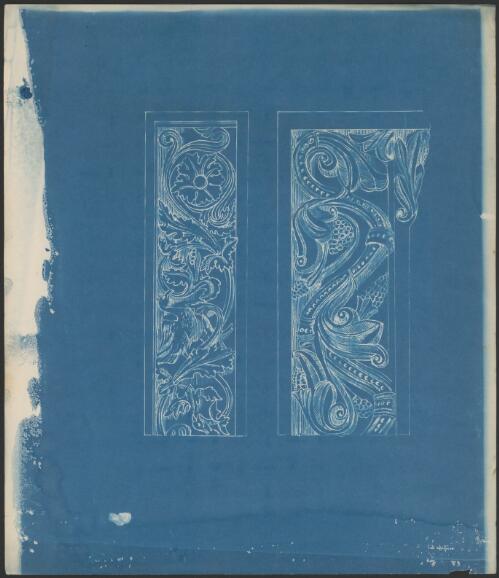 Two decorative panels [picture] / Walter Burley Griffin