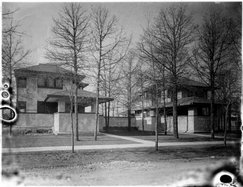 Exterior view of William S. Orth houses, Kenilworth, Illinois, [3] [picture]