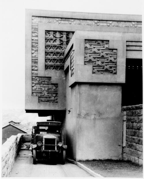 [Pyrmont Incinerator, showing sculptural details, Sydney, New South Wales] [picture]