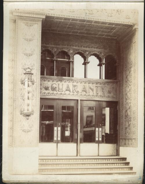 Close up of an entrance to the Guaranty Building, Buffalo, New York [picture]  / [Louis H. Sullivan]